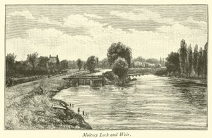 Molesey Schleuse und Wehr