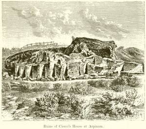 Ruinen von Ciceros Haus in Arpinum