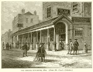 Das Chelsea Bun-Haus, 1810