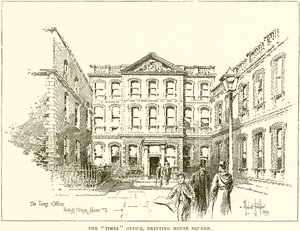 Das Büro der Times, Printing House Square