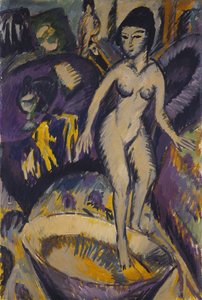 Weiblicher Akt mit heißem Bad, 1912