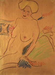Sitzender Akt, ca. 1907