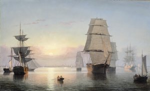 Boston Harbor, Sonnenuntergang