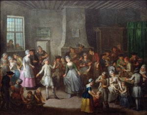 Innenansicht einer Taverne