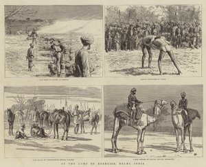 Im Übungslager, Delhi, Indien