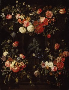 Madonna umgeben von Blumen, 1662