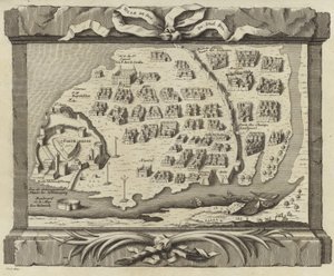 Karte der Insel Diu