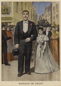 Hochzeit eines Riesen, Pantin, Frankreich, 1897