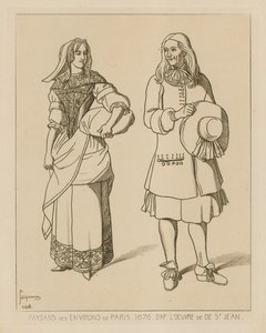Bauern in der Umgebung von Paris, 1676