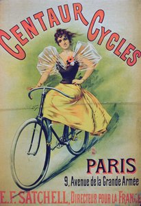 Plakat für Centaur Fahrräder, Paris