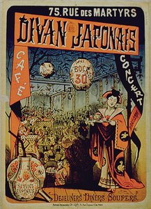 Plakatwerbung für Divan Japonais, Paris