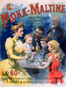 Plakat für Moka-Maltine Kaffee, ca. 1900