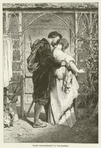 Faust und Margarete im Garten
