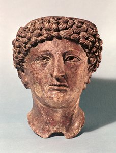 Kopf des Apollo, aus Lillebonne (Bronze)