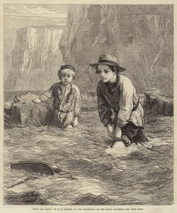 Jungen und Boot