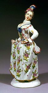 Fürstenberg-Figur einer Dame