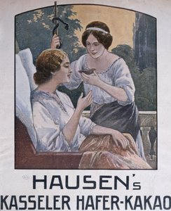 Plakat für Schokolade aus Kassel, 1908