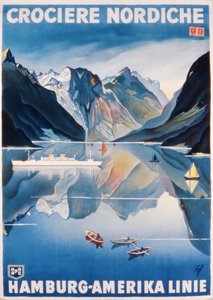 Plakat für die Hamburg-Amerika Linie