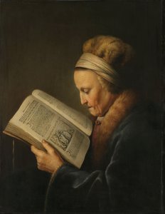 Alte Frau beim Lesen, ca. 1631-2