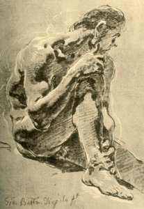 Sitzender Akt, 1715-1716, 1928