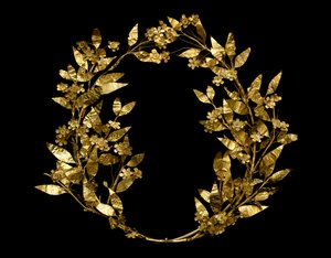 Myrtenkranz, aus Peloponnes, 330-250 v. Chr. (Gold)