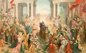 Jesus zieht in Jerusalem ein