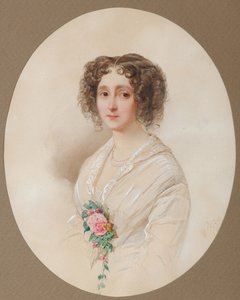 Porträt von Alexandra Mikhaylovna Chelishcheva 1816-1913