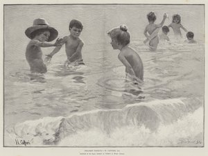 Kinder beim Baden