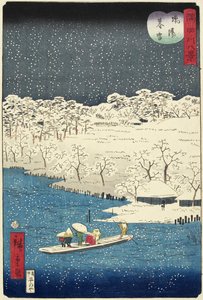 Abendschnee in Hashiba, November 1861