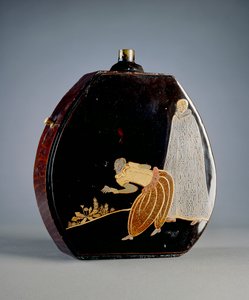 Pulverflasche (lackiertes Holz)