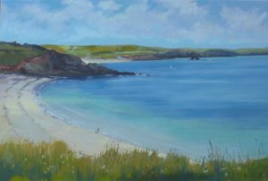 Thurlestone Beach, ruhiger Sommertag, 2016