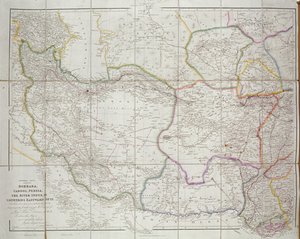 Karte von Zentralasien, 1834