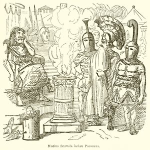 Mucius Scaevola vor Porsenna