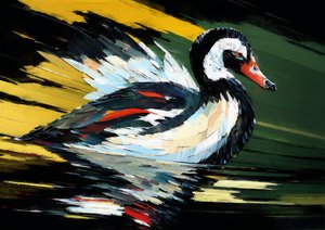 Tiere: Schwarzer Schwan 4
