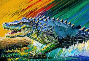 Tiere Krokodil