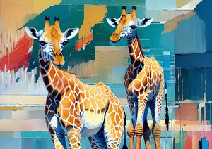 Tiere: Giraffen 1