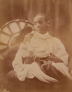 Prinz Dejatch Alamayou von Abessinien, um 1868