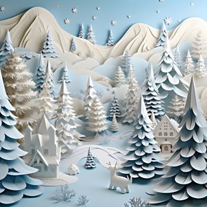 3D Schneewittchen Weihnachten