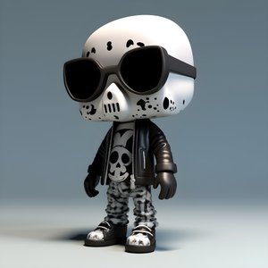 Chibi winziges Skelett