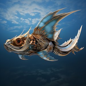 Ein fliegender Fisch