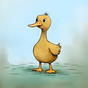 Ente auf dem Feld