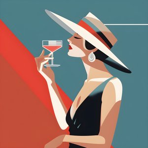 Frau im Stil der 30er Jahre