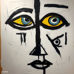 Gesicht mit 3 Augen 2