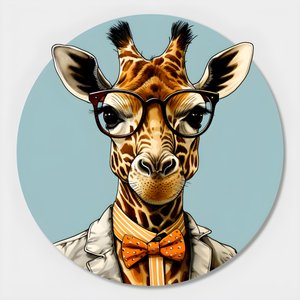 Giraffe mit Brille 3