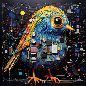 Graffiti Vogel