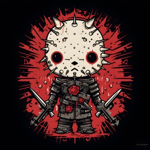 Hello Kitty als Pinhead Shirt Design