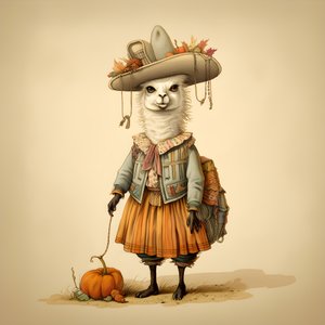 Lama, 18. Jahrhundert Amerika