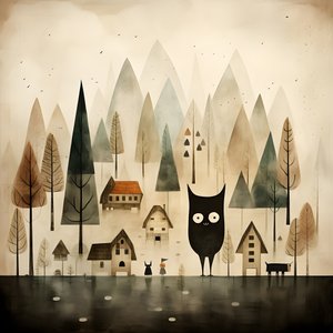 Landschaft mit Figur