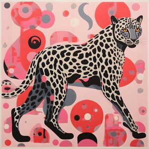 Leopardstreifen mit Strudeln und Schleifen 4