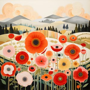Mohnblumen in der Toskana 1
